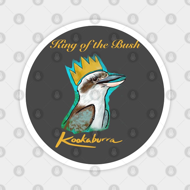 Kookaburra King of the Bush Magnet by Birding For Humans